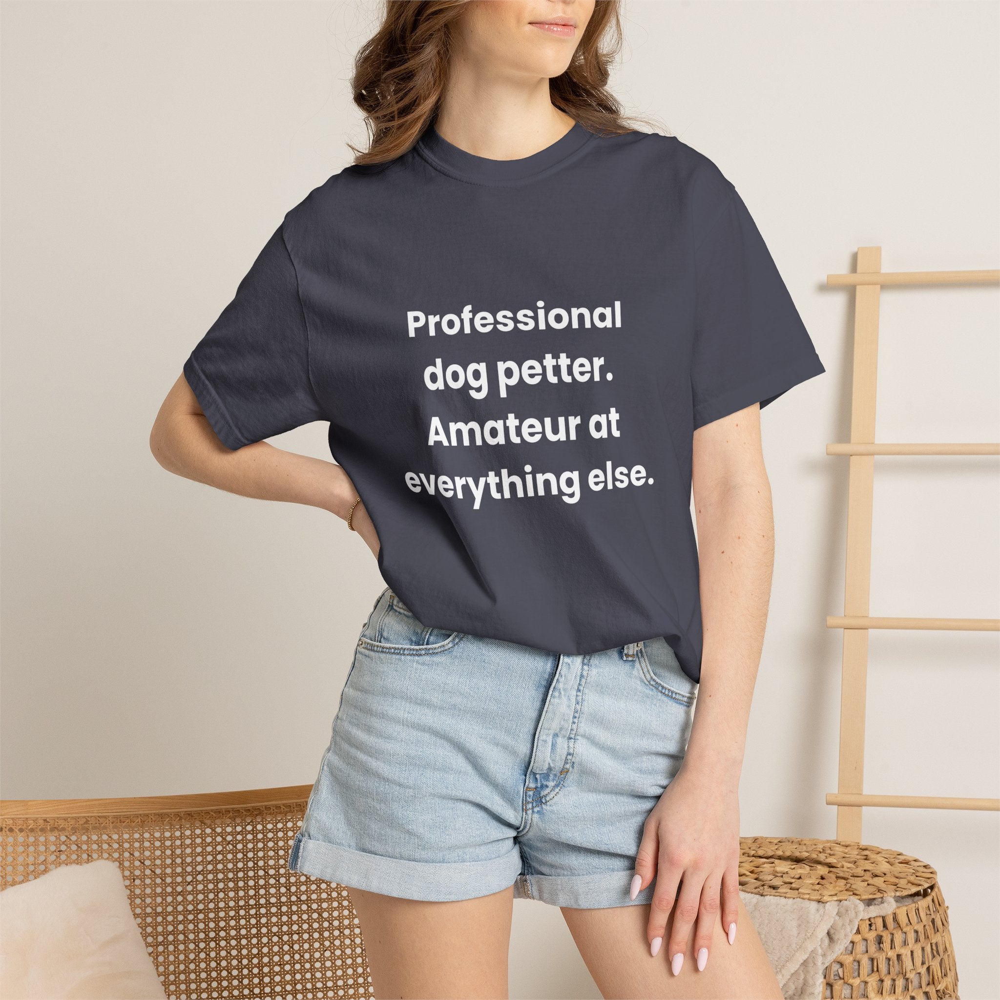 Professional Dog Petter Comfort Colors T-shirt in Navy