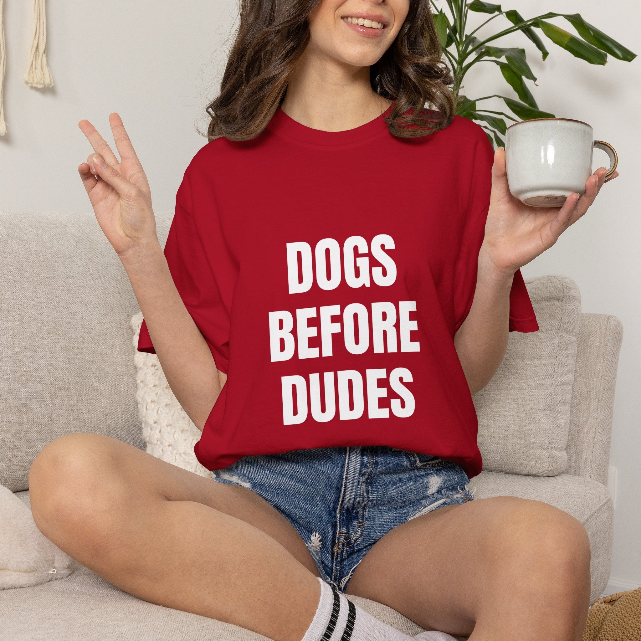 Before Dudes Comfort Colors T-shirt in Red