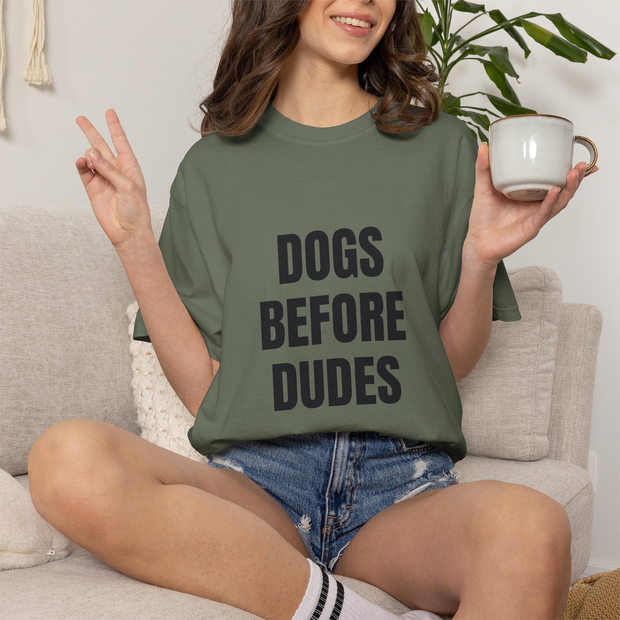 Before Dudes Comfort Colors T-shirt in Moss