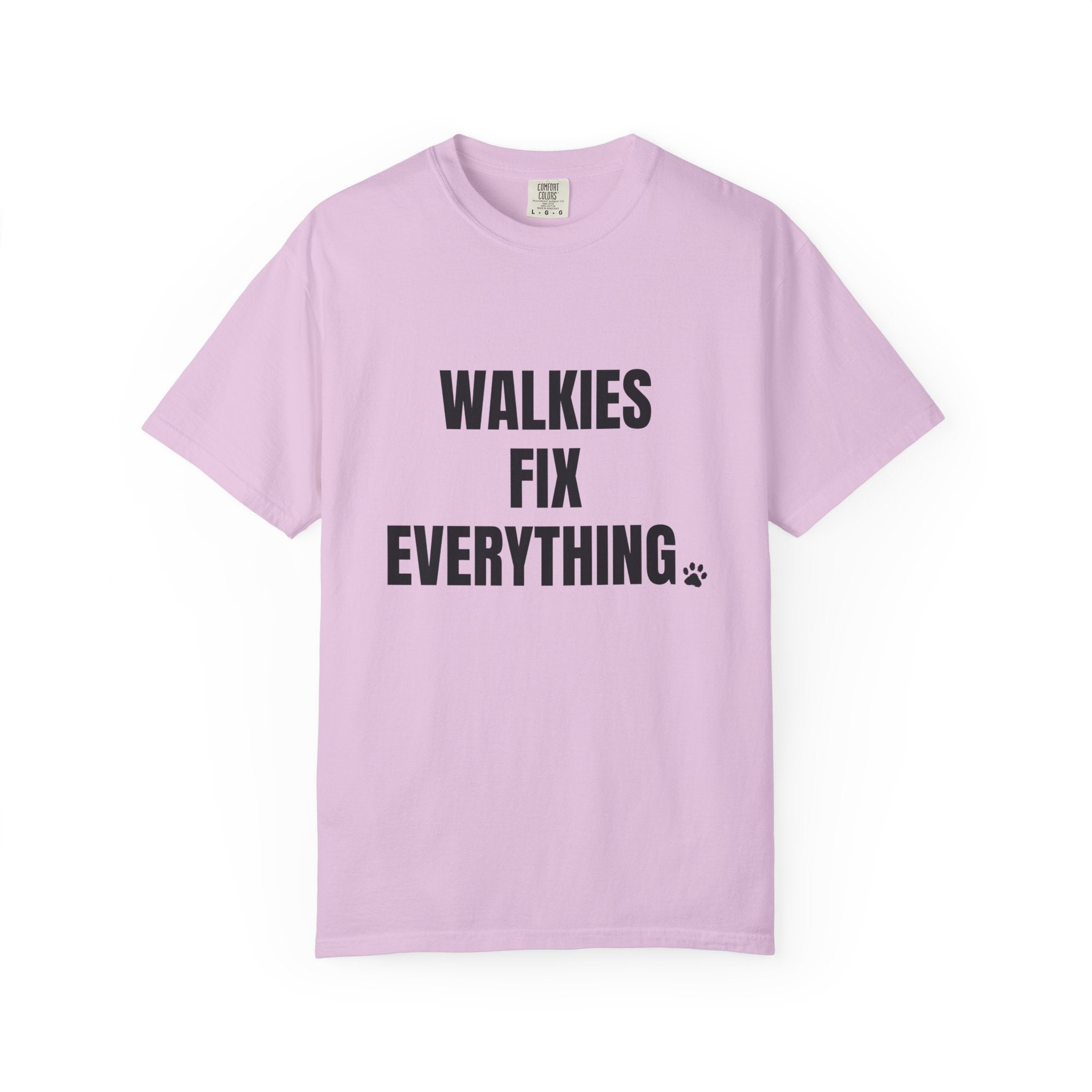 Walkies Fix Everything Comfort Colors T-shirt in Orchid