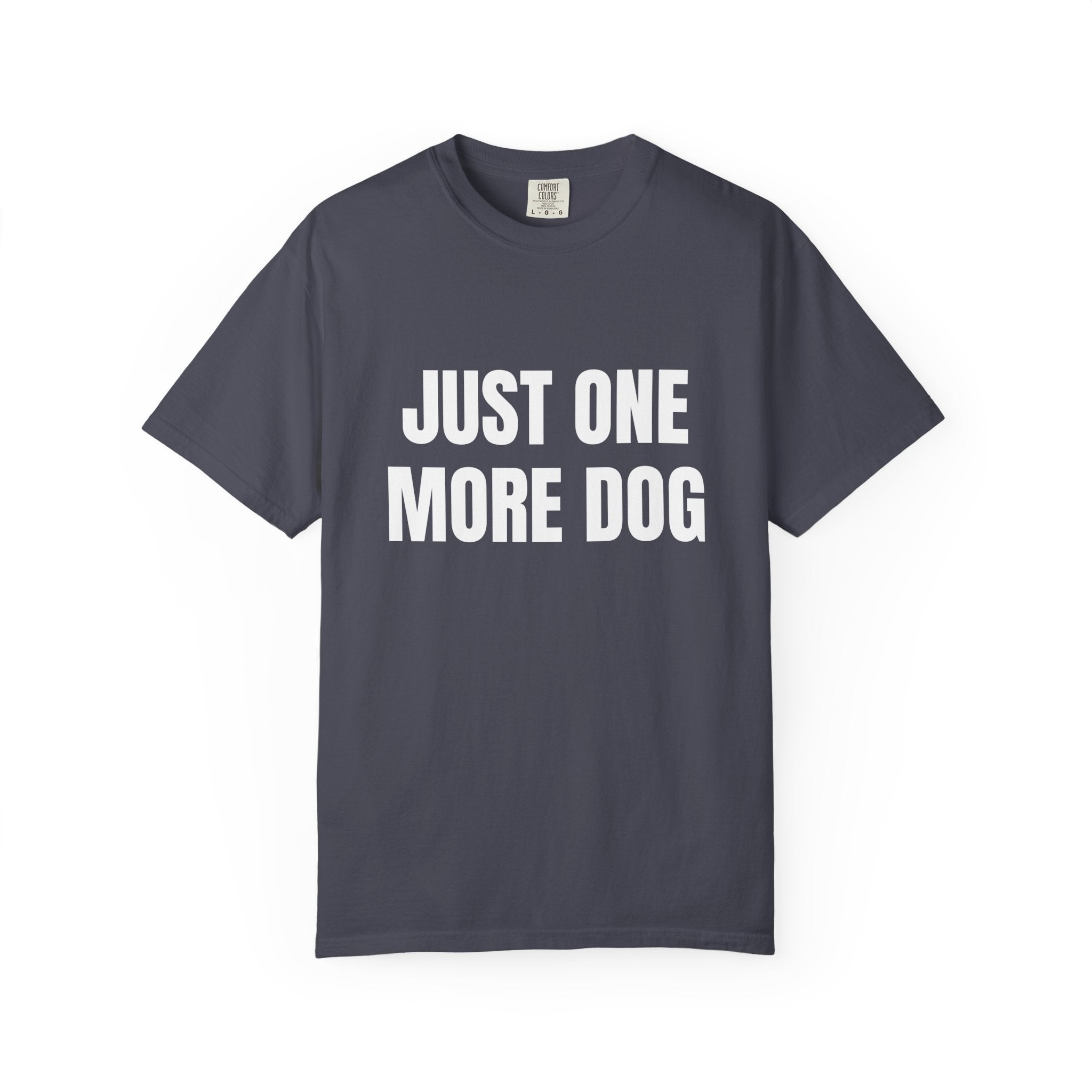 Just One More Dog Comfort Colors T-shirt in Navy