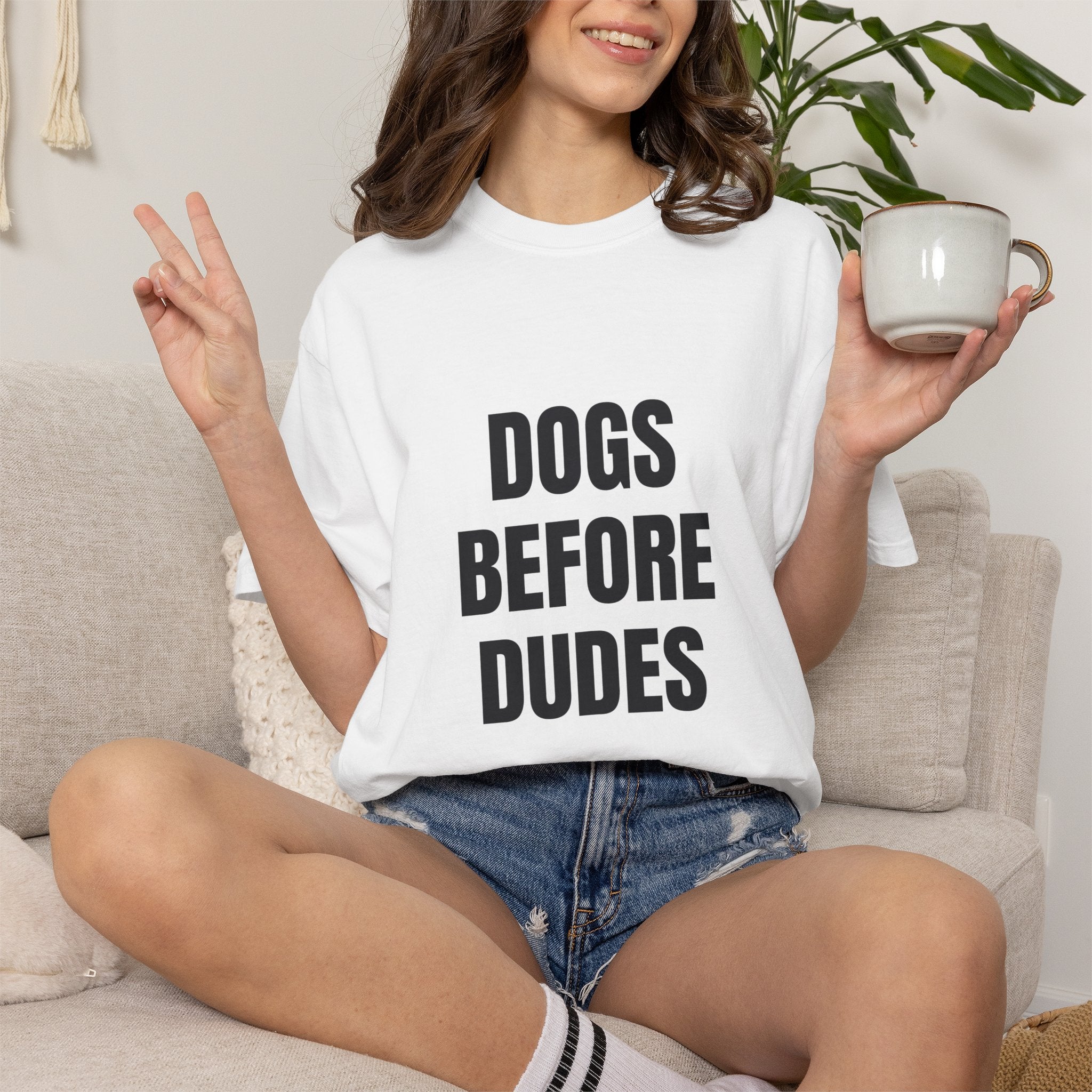 Before Dudes Comfort Colors T-shirt in White