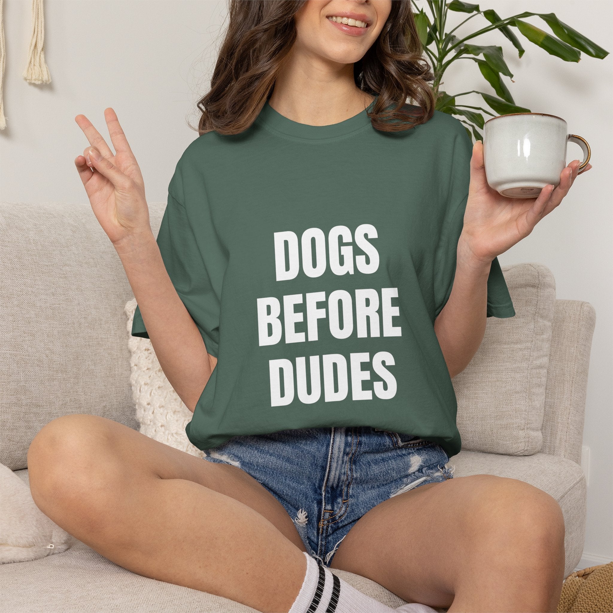 Before Dudes Comfort Colors T-shirt in Blue Spruce
