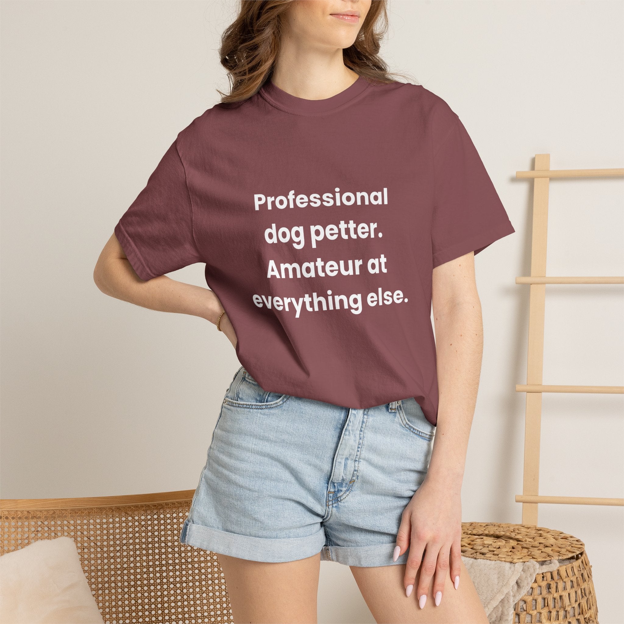 Professional Dog Petter Comfort Colors T-shirt in Brick