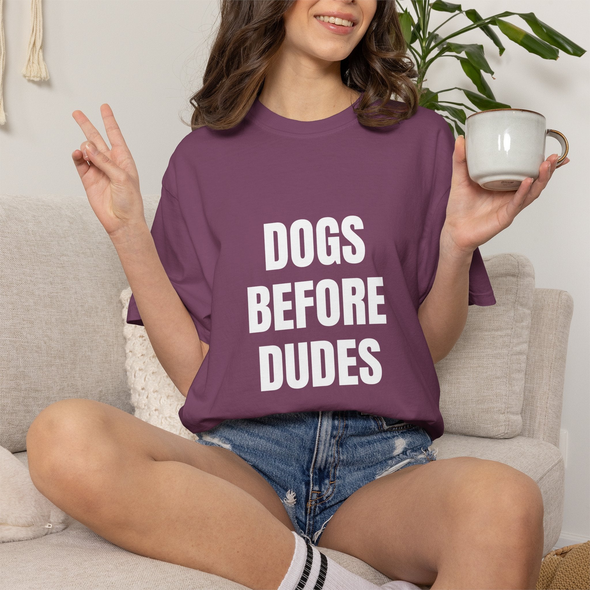 Before Dudes Comfort Colors T-shirt in Berry
