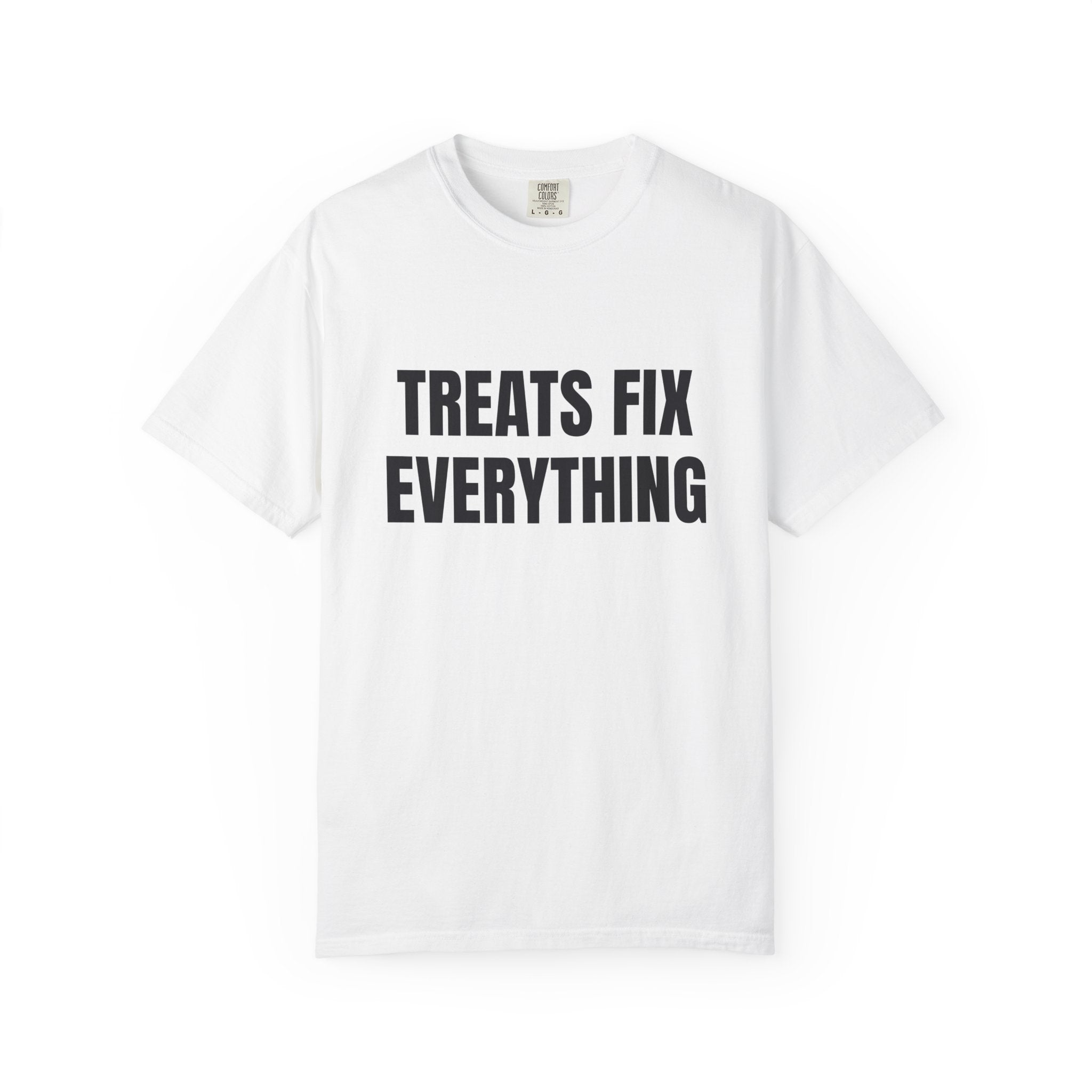 Treats Fix Everything Comfort Colors T-shirt in White