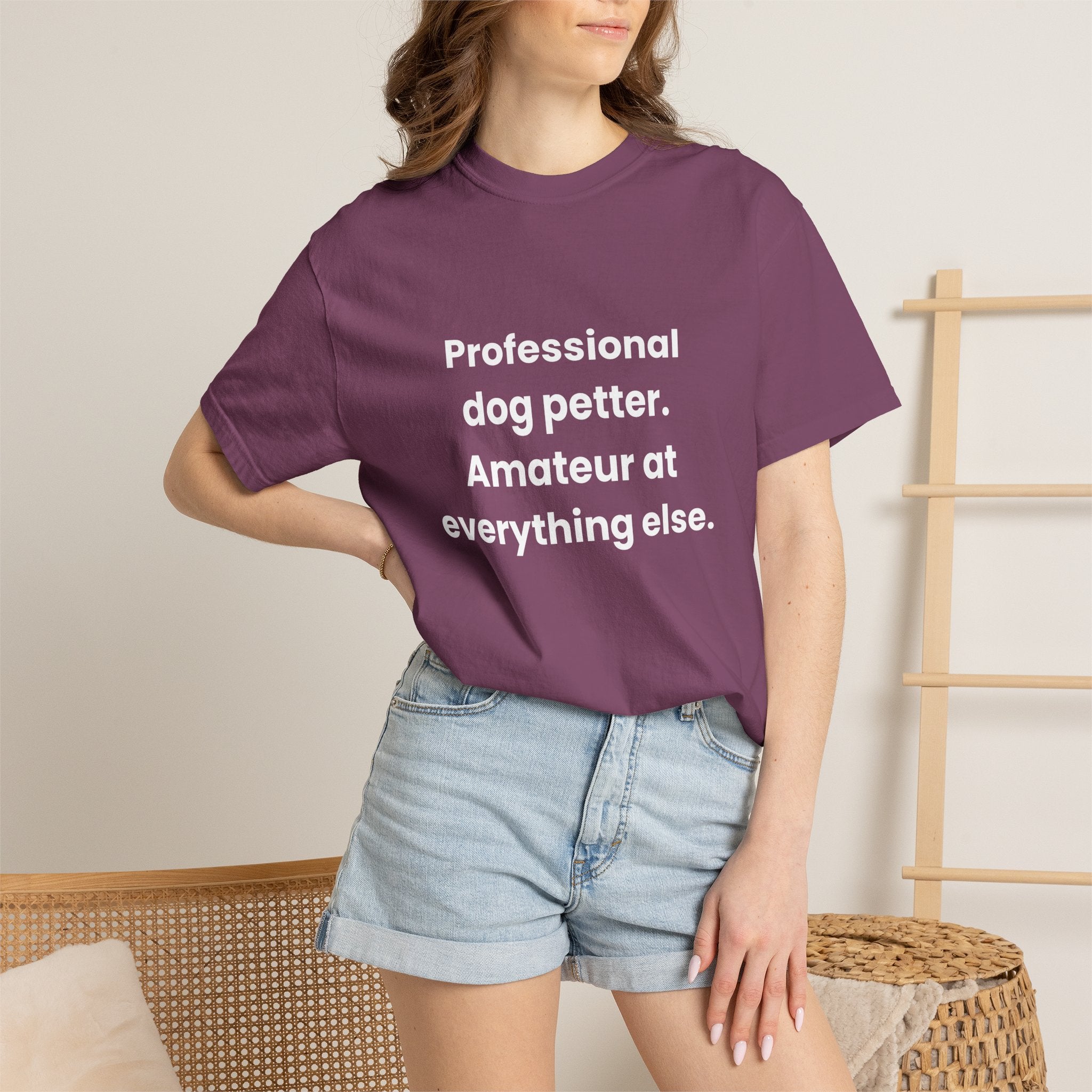 Professional Dog Petter Comfort Colors T-shirt in Berry