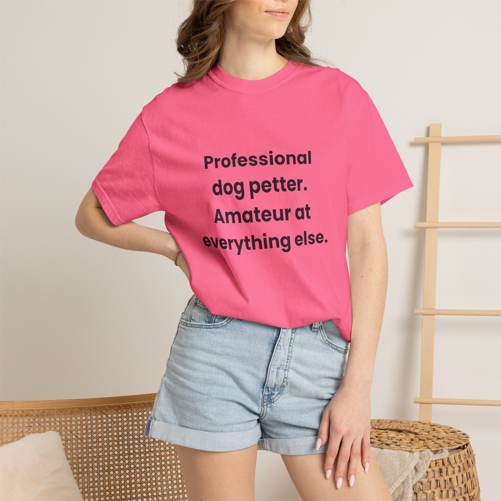 Professional Dog Petter Comfort Colors T-shirt in Crunchberry