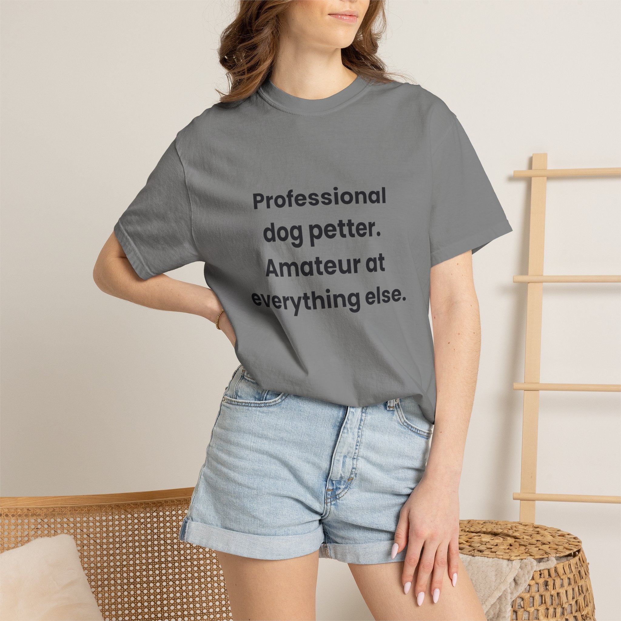 Professional Dog Petter Comfort Colors T-shirt in Grey