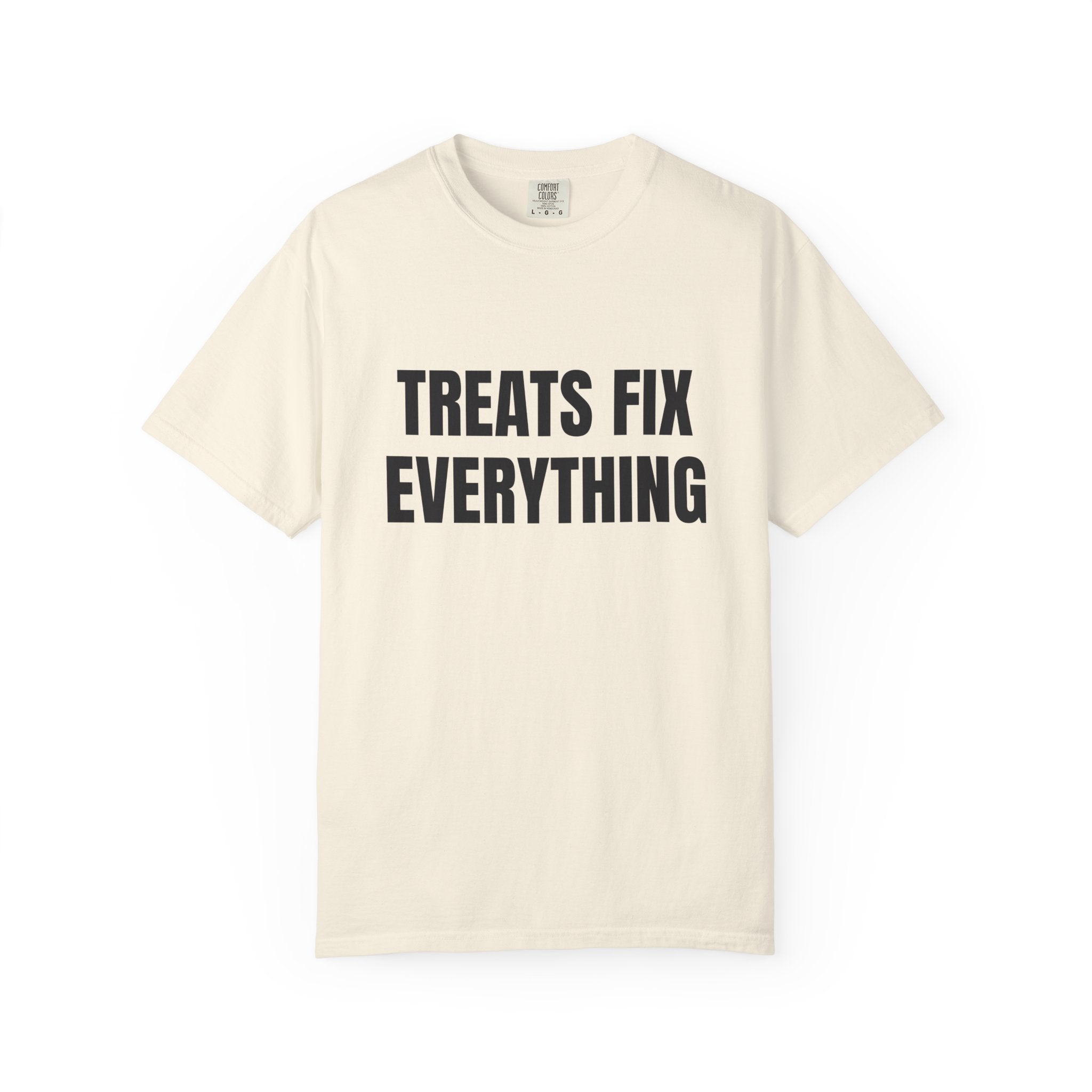 Treats Fix Everything Comfort Colors T-shirt in Ivory
